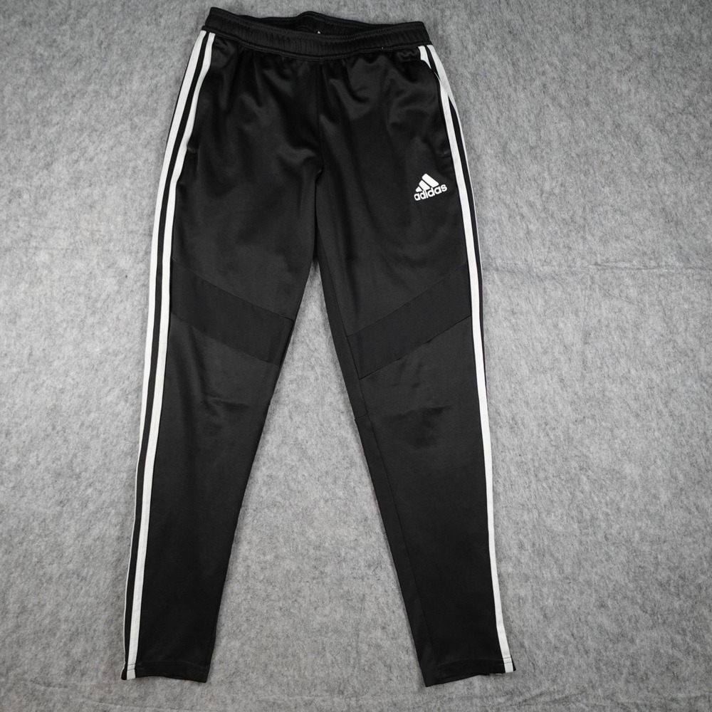 Adidas Pants Men Small Black Stripe Tapered Leg Tiro29 Training D95958